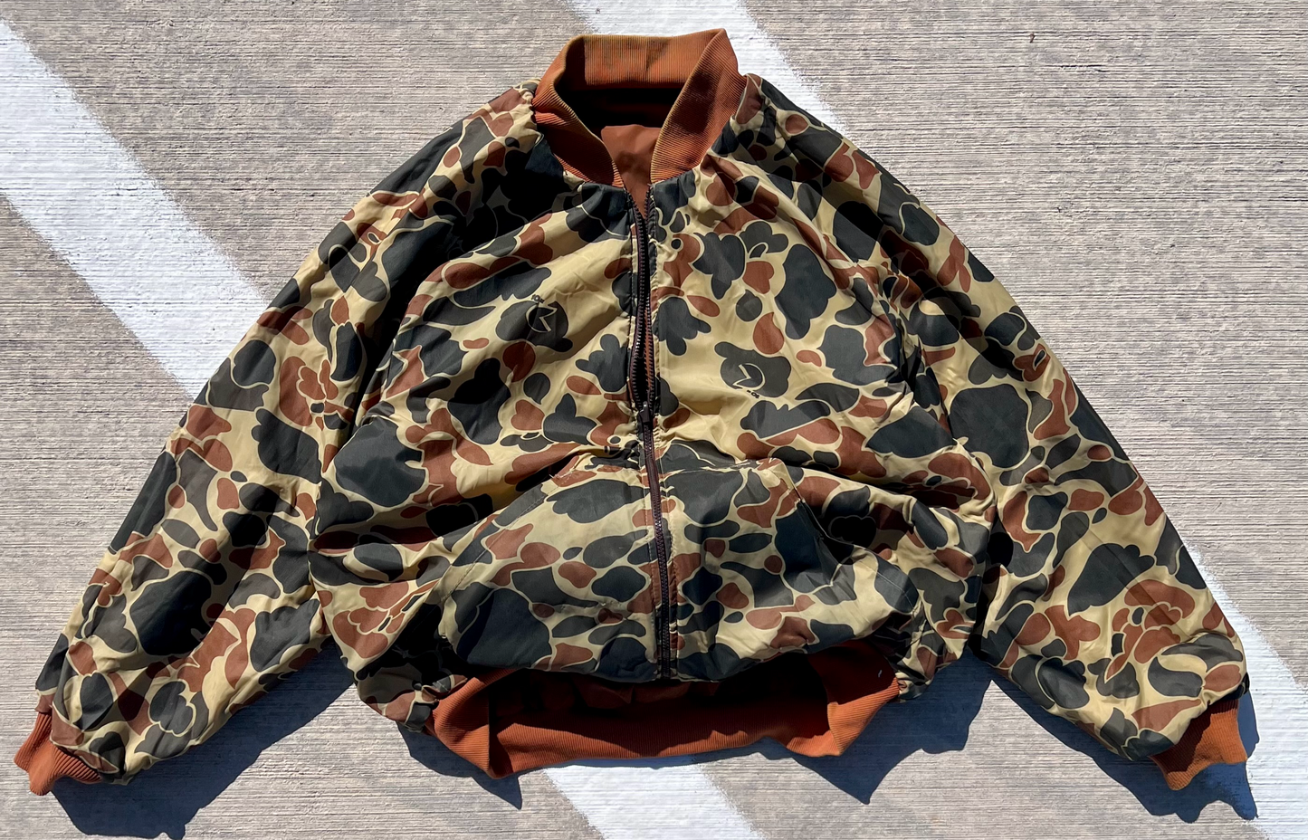 Rare Unbranded Reversible Flight Bomber Jacket